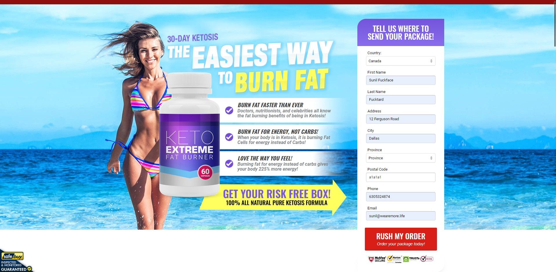 Keto Extreme Fat Burner - (Nutra / Diet) - [CA, UK, AU + 37 more]