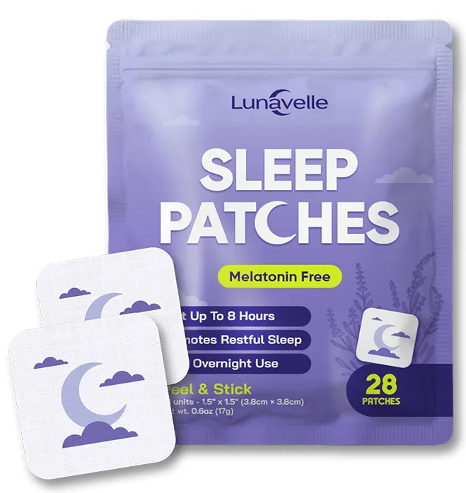 Lunavelle - Parches para Dormir para Adultos, Fórmula Avanzada sin Melatonina, Apoyo para un Sueño Profundo y Descanso Nocturno Producto